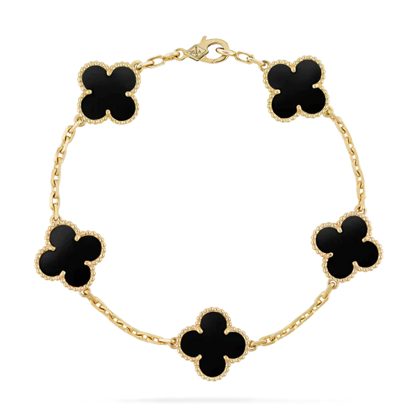 CLOVER | BLACK BRACELET