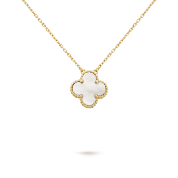 Clover Necklace | White Gold