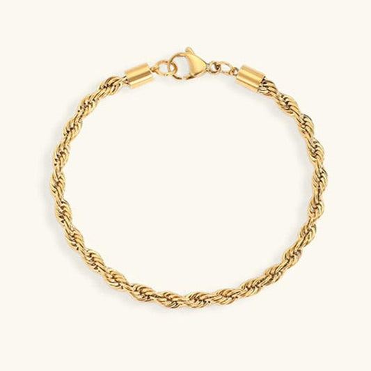 Gigi Rope Chain Gold Bracelet