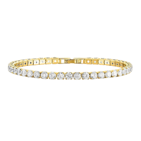 GOLD TENNIS BRACELET