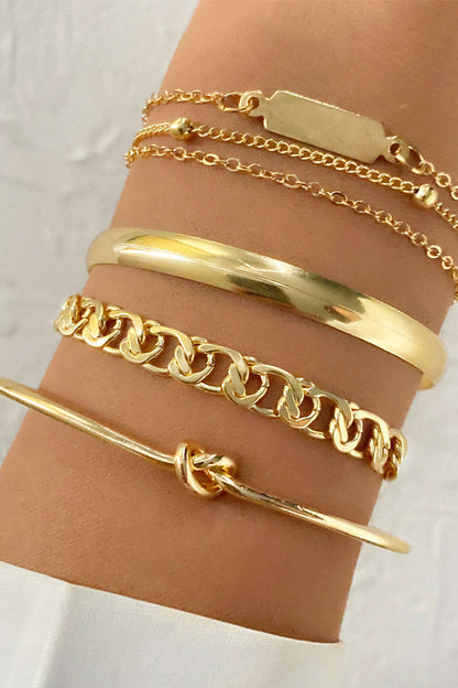 SET BRACELETS CHAIN 4 PIECES